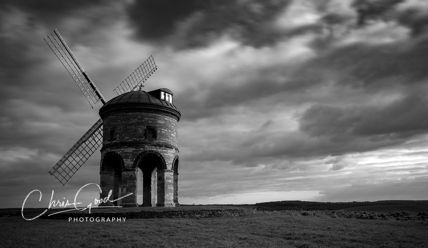 Chesterton B&W 
 The striking 17th century windmill at Chesterton in Warwickshire. 
 Keywords: Chesterton, Windmill, UK Landscape, Black and white photography